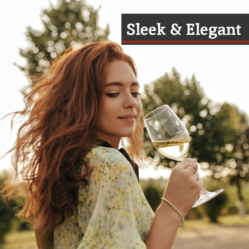 Ada Set of Four Crystal Wine Glasses