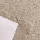 Enhanced Living Austin 100% Blackout, Thermal Natural Cream/Beige Curtains with Eyelet Header - Pair