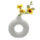 Lifeideas Nordic Style Ceramic Round Vase in White