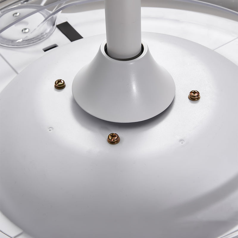 Cottonfy UK Dimmable Ceiling Fan Light with Remote and Retracted Blades