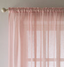 Eden Blush Pink 100% Recycled Plain Voile Panel - Pair