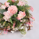 Lifeideas Rustic Assorted Flowers Heart-shaped Wreath Wedding Decoration