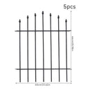 Breeins 5Pcs Outdoor Metal Garden Fences