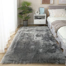 Lifeideas Grey Rectangular Shaggy Floor Rug
