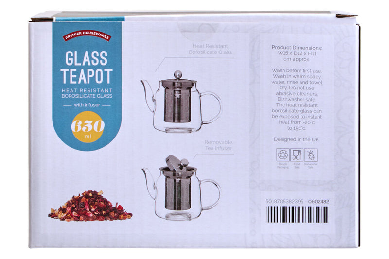 Fuso High Borosilicate 650ml Teapot