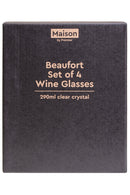 Beaufort Crystal Wine Glasses Set Of Four
