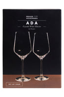 Ada Set of 4 Crystal Wine Glasses