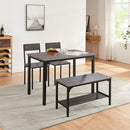 Livingandhome Dining Table Set for 4