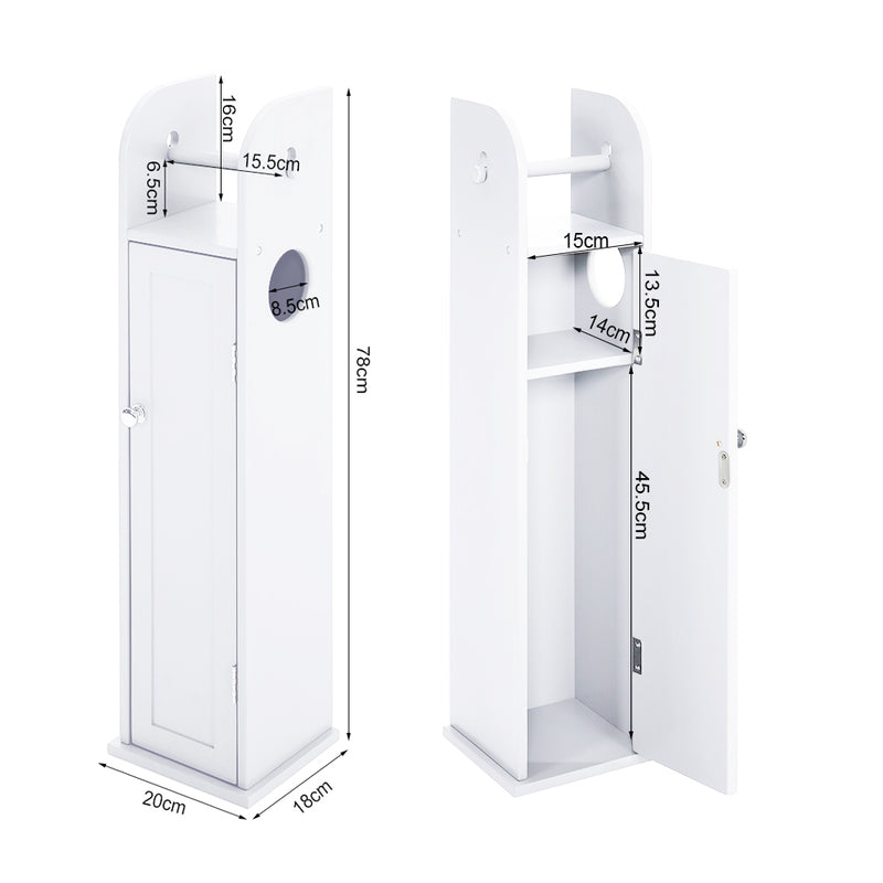 Livingandhome Durable MDF Bathroom Cabinet