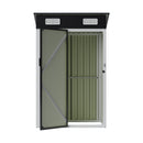 Breeins 4 x 3ft/5 x 3ft Metal Garden Storage Shed with Lockable Door