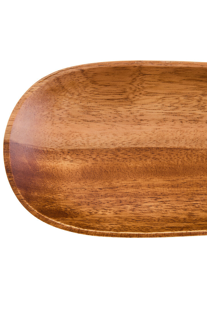 Kora Acacia Wood Medium Oval Serving Dish