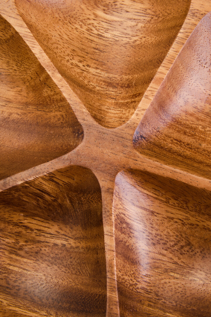 Kora Acacia Five Section Flower Serving Dish