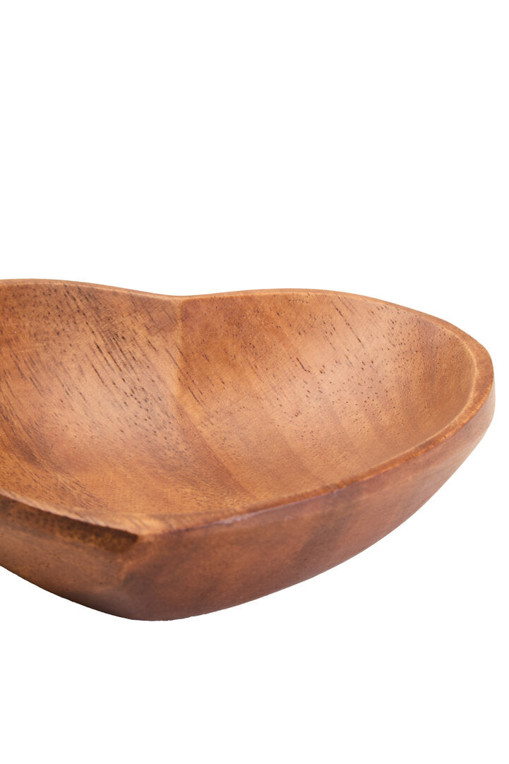 Kora Acacia Heart Shape Serving Dish
