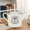 Vintage Home Big Cream Square Teapot