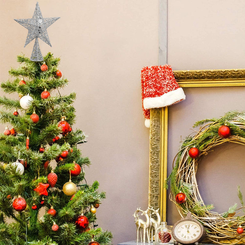 Lifeideas Wrought Iron Star Christmas Tree Topper