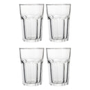 Euri Set Of Four Clear Glass Tumblers 500ml