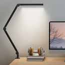 HOMCOM Desk Lamp With Adjustable Swing Arm, Dimmable LED Desk Light, Black