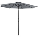 Livingandhome 3M Large Rotating Patio Parasol for Outdoor Sunshade and Rain