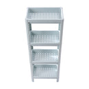 Lifeideas 4 Layers Freestanding Plastic Corner Storage Rack for Bathroom Kitchen