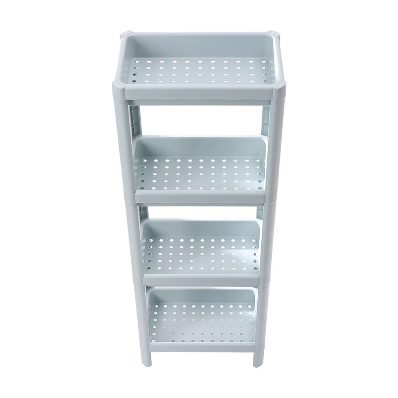 Lifeideas 4 Layers Freestanding Plastic Corner Storage Rack for Bathroom Kitchen