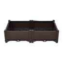 Breeins Plastic Raised Garden Bed Planter Box