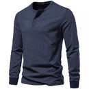 Long-Sleeved Henley T-Shirt