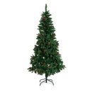 Lifeideas 6FT/1.8M Artificial Christmas Tree with Foldable Metal Stand