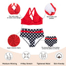 Women Two Piece V-Neckline Bikini Swimsuit