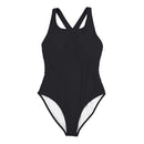 Women One Piece U-Neckline Swimsuit - Black
