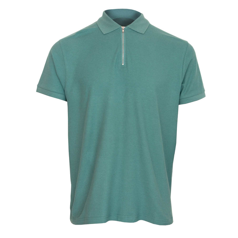 Hope & Honour Zip Polo Shirt - Green