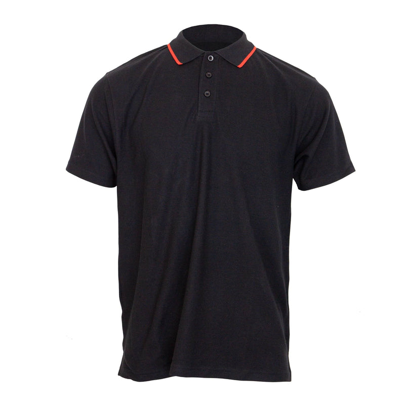 Hope & Honour Tipped Polo Shirt - Black