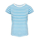 Tru Ladies Stripe Cap Sleeve Top - Blue