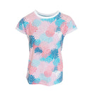 Tru Ladies Retro Floral Cap Sleeve T Shirt - Floral