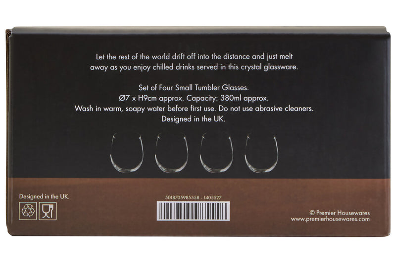 Ada Set Of 4 Small Crystal Tumblers