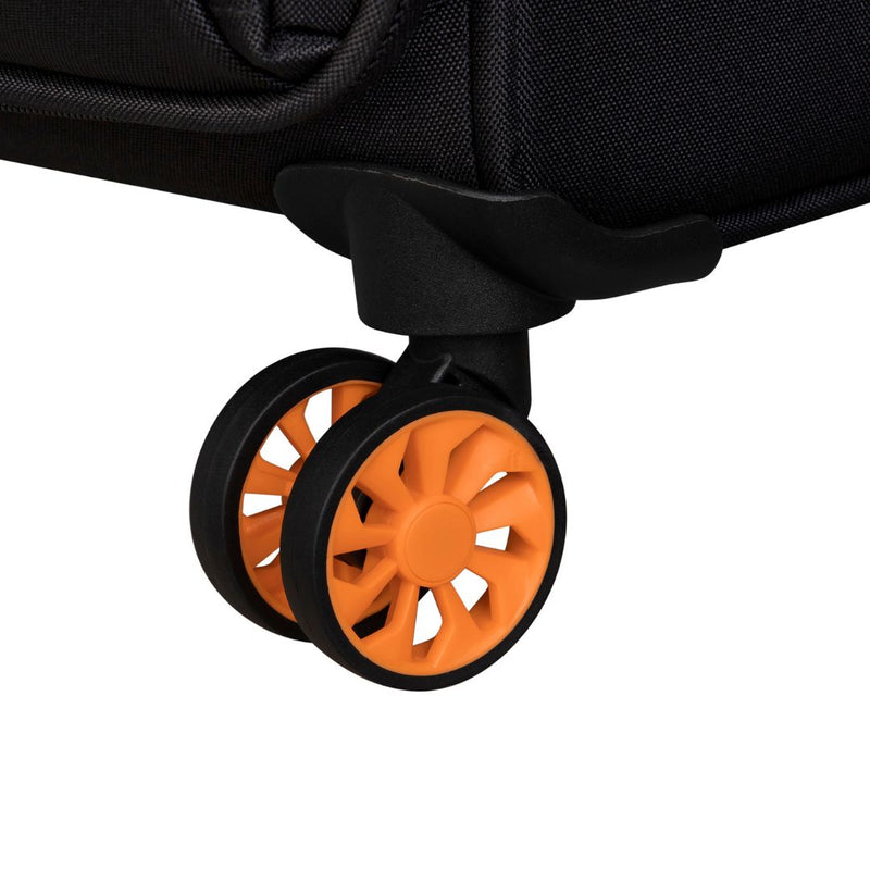 It Luggage Duo-Tone Pewter & Black 8 Wheel Suitcase