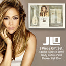 Jennifer Lopez Glow Eau De Toilette 3 Piece Gift Set: Eau De Toilette 50ml - Body Lotion 75ml - Shower Gel 75ml