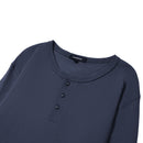 Long-Sleeved Henley T-Shirt