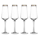 Set Of Four Charleston Champagne Glasses