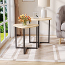 Livingandhome Stylish 2-Piece Nesting Accent Table Set
