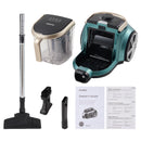 Eureka 800W Bagless Canister Vacuum Cleaner With Cyclone System & 2.2L Dust Container