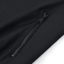 Outdoor Zip-up Windproof Lightweight Bomber Jacket Casual Varsity Outerwear - Black