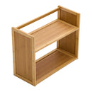 Livingandhome Wooden Bamboo 2-Tier Desk Storage Shelf