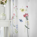 Spring Embroidered Lined Voile Ring Top Curtains