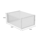 Cottonfy UK 12x Stackable Shoe Storage Box Organiser