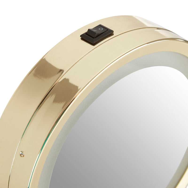 Cassini Gold Finish LED Large Table Mirror