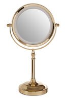 Cassini Gold Finish LED Large Table Mirror