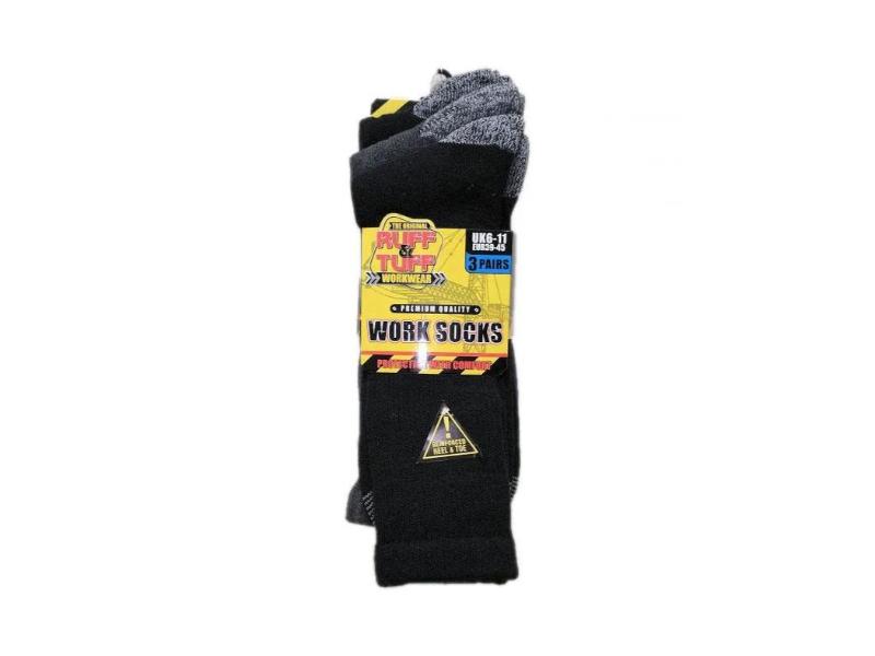Ruff & Tuff Work Socks - Black