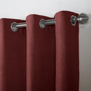 Velvet Chenille Unlined Ring Top Curtains