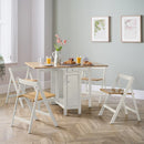 Savoy Dining Table Set With 4 Chairs White