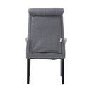 Livingandhome Grey Fabric Upholstered Dining Chair